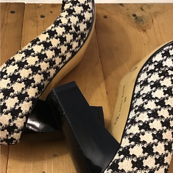 Anne Klein Women’s Pumps Fabric Black White Like Houndstooth Style S. 7.5 M - Picture 13 of 13